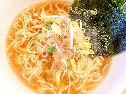 ラーメンに、おつまみに！角煮と長葱のほぐし和え